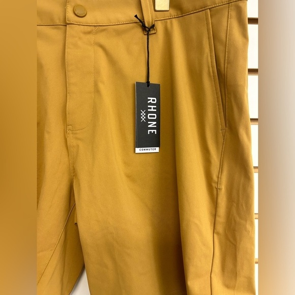 Rhone 9" Commuter Short Size 35 Waist British Khaki Flex Knit Stretch NWT - Picture 3 of 16